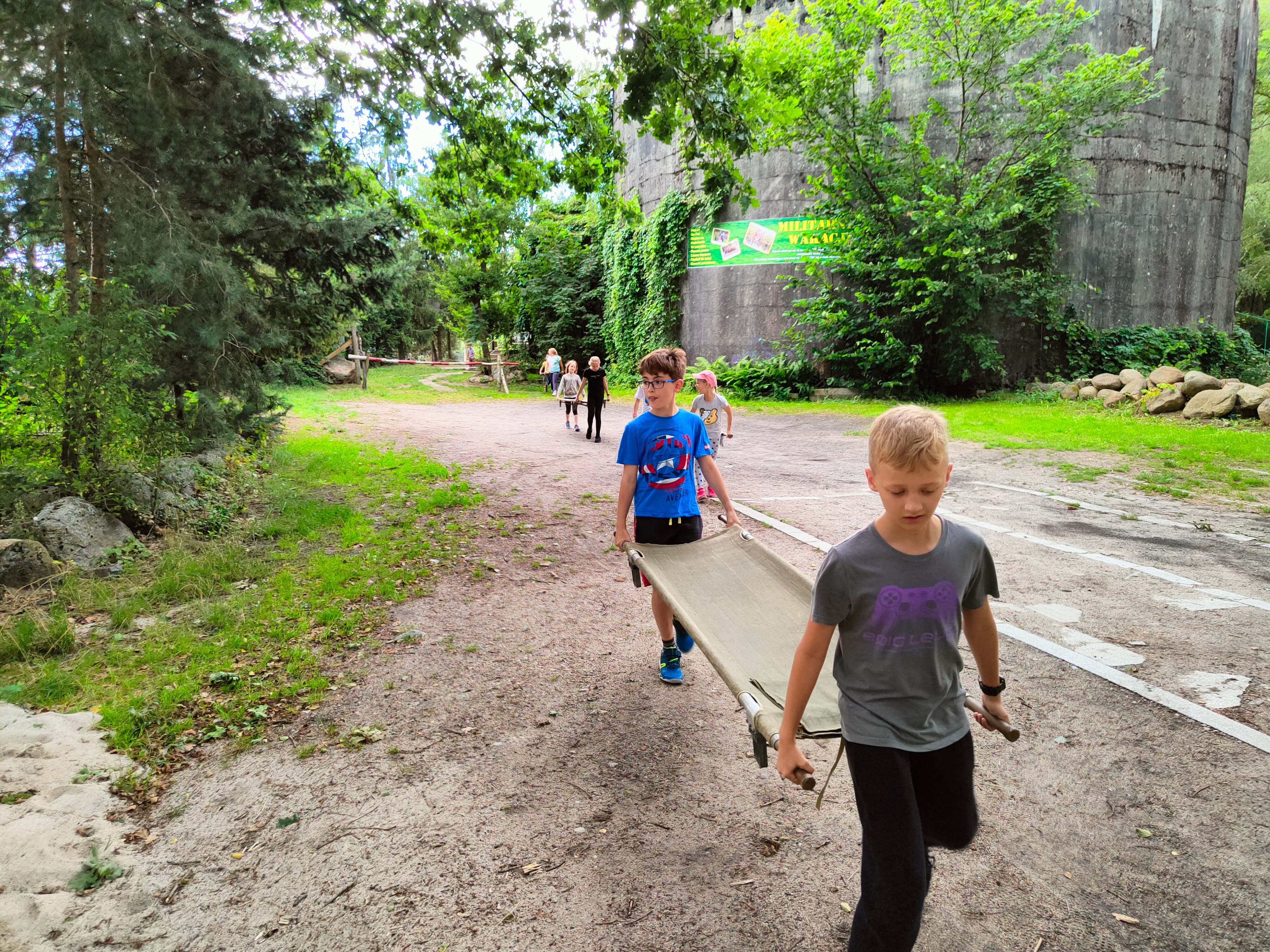 Zajęcia militarne dla półkolonii